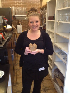 Sheena MacIsaac and the heart shaped potato!